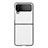 Custodia Lusso Pelle e Plastica Opaca Cover C09 per Samsung Galaxy Z Flip4 5G Bianco