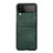 Custodia Lusso Pelle e Plastica Opaca Cover C09 per Samsung Galaxy Z Flip4 5G Verde
