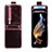 Custodia Lusso Pelle e Plastica Opaca Cover JD2 per Samsung Galaxy Z Flip3 5G Rosso