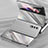 Custodia Lusso Pelle e Plastica Opaca Cover L02 per Samsung Galaxy Z Fold4 5G Argento