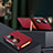 Custodia Lusso Pelle e Plastica Opaca Cover LD2 per Huawei P60 Pocket Rosso