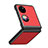 Custodia Lusso Pelle e Plastica Opaca Cover QH4 per Huawei P60 Pocket Rosso
