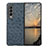 Custodia Lusso Pelle e Plastica Opaca Cover R01 per Samsung Galaxy Z Fold4 5G Blu
