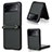 Custodia Lusso Pelle e Plastica Opaca Cover R04 per Samsung Galaxy Z Flip3 5G Verde