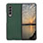 Custodia Lusso Pelle e Plastica Opaca Cover R05 per Samsung Galaxy Z Fold4 5G Verde