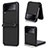 Custodia Lusso Pelle e Plastica Opaca Cover R08 per Samsung Galaxy Z Flip3 5G