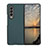 Custodia Lusso Pelle e Plastica Opaca Cover R08 per Samsung Galaxy Z Fold4 5G Verde