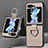 Custodia Lusso Pelle e Plastica Opaca Cover S01D per Samsung Galaxy Z Flip5 5G
