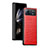 Custodia Lusso Pelle e Plastica Opaca Cover S07 per Xiaomi Mix Fold 2 5G Rosso
