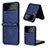Custodia Lusso Pelle e Plastica Opaca Cover T02 per Samsung Galaxy Z Flip4 5G