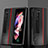 Custodia Lusso Pelle e Plastica Opaca Cover Z02 per Samsung Galaxy Z Fold2 5G Rosso