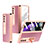 Custodia Lusso Pelle e Plastica Opaca Cover Z03 per Samsung Galaxy Z Fold2 5G Oro Rosa