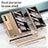 Custodia Lusso Pelle e Plastica Opaca Cover ZL4 per Samsung Galaxy Z Fold3 5G
