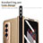 Custodia Lusso Pelle e Plastica Opaca Cover ZL4 per Samsung Galaxy Z Fold4 5G