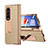 Custodia Lusso Pelle e Plastica Opaca Cover ZL6 per Samsung Galaxy Z Fold3 5G