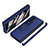 Custodia Lusso Pelle e Plastica Opaca Cover ZL7 per Samsung Galaxy Z Fold3 5G Blu