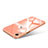 Custodia Lusso Silicone Trasparente Specchio Laterale Cover per Apple iPhone XR Arancione