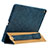 Custodia Pelle Elastico Cover Manicotto Staccabile P02 per Apple Pencil Apple iPad Pro 12.9 Blu