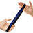 Custodia Pelle Elastico Cover Manicotto Staccabile P03 per Apple Pencil Apple iPad Pro 12.9 Blu