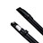 Custodia Pelle Elastico Cover Manicotto Staccabile P03 per Apple Pencil Apple iPad Pro 9.7 Nero