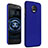 Custodia Plastica Cover Rigida Sabbie Mobili per Motorola Moto Z2 Force Blu