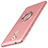 Custodia Plastica Rigida Cover Opaca con Anello Supporto A01 per Huawei Enjoy 6S Rosa