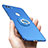 Custodia Plastica Rigida Cover Opaca con Anello Supporto A01 per Huawei Enjoy 8 Plus