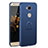 Custodia Plastica Rigida Cover Opaca con Anello Supporto A01 per Huawei Honor 5X Blu