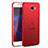 Custodia Plastica Rigida Cover Opaca con Anello Supporto A01 per Huawei Honor Play 5 Rosso