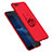 Custodia Plastica Rigida Cover Opaca con Anello Supporto A01 per Huawei Honor V10