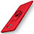 Custodia Plastica Rigida Cover Opaca con Anello Supporto A01 per Huawei Mate 10 Rosso