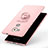 Custodia Plastica Rigida Cover Opaca con Anello Supporto A01 per Huawei Mate 8 Rosa