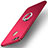 Custodia Plastica Rigida Cover Opaca con Anello Supporto A01 per Huawei Nova 2 Plus Rosso