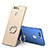 Custodia Plastica Rigida Cover Opaca con Anello Supporto A01 per Huawei P9