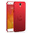 Custodia Plastica Rigida Cover Opaca con Anello Supporto A01 per Xiaomi Mi 4 LTE Rosso