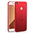 Custodia Plastica Rigida Cover Opaca con Anello Supporto A01 per Xiaomi Redmi Note 5A Prime Rosso