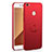 Custodia Plastica Rigida Cover Opaca con Anello Supporto A01 per Xiaomi Redmi Y1 Rosso