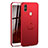 Custodia Plastica Rigida Cover Opaca con Anello Supporto A01 per Xiaomi Redmi Y2 Rosso