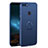Custodia Plastica Rigida Cover Opaca con Anello Supporto A03 per Huawei Enjoy 8 Blu