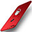 Custodia Plastica Rigida Cover Opaca con Anello Supporto A04 per Huawei Honor 7C Rosso