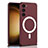 Custodia Plastica Rigida Cover Opaca con Mag-Safe Magnetic AC1 per Samsung Galaxy S21 Plus 5G Rosso