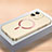 Custodia Plastica Rigida Cover Opaca con Mag-Safe Magnetic QC1 per Apple iPhone 12 Mini Oro