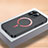 Custodia Plastica Rigida Cover Opaca con Mag-Safe Magnetic QC1 per Apple iPhone 12 Pro Max Nero