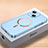 Custodia Plastica Rigida Cover Opaca con Mag-Safe Magnetic QC1 per Apple iPhone 13