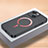 Custodia Plastica Rigida Cover Opaca con Mag-Safe Magnetic QC1 per Apple iPhone 14 Plus Nero
