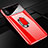 Custodia Plastica Rigida Cover Opaca con Magnetico Anello Supporto A01 per Apple iPhone Xs Max Rosso