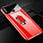 Custodia Plastica Rigida Cover Opaca con Magnetico Anello Supporto A01 per Huawei Honor 10 Lite