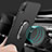 Custodia Plastica Rigida Cover Opaca con Magnetico Anello Supporto A01 per Huawei Honor 9X