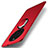 Custodia Plastica Rigida Cover Opaca con Magnetico Anello Supporto A01 per Huawei Mate 40 Pro+ Plus Rosso