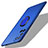 Custodia Plastica Rigida Cover Opaca con Magnetico Anello Supporto A01 per Oppo A92 Blu